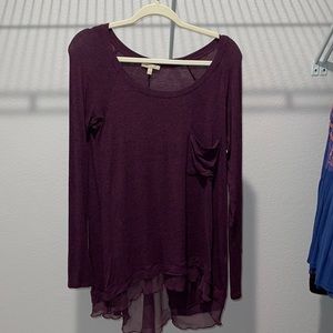 Anthropology long sleeve shirt